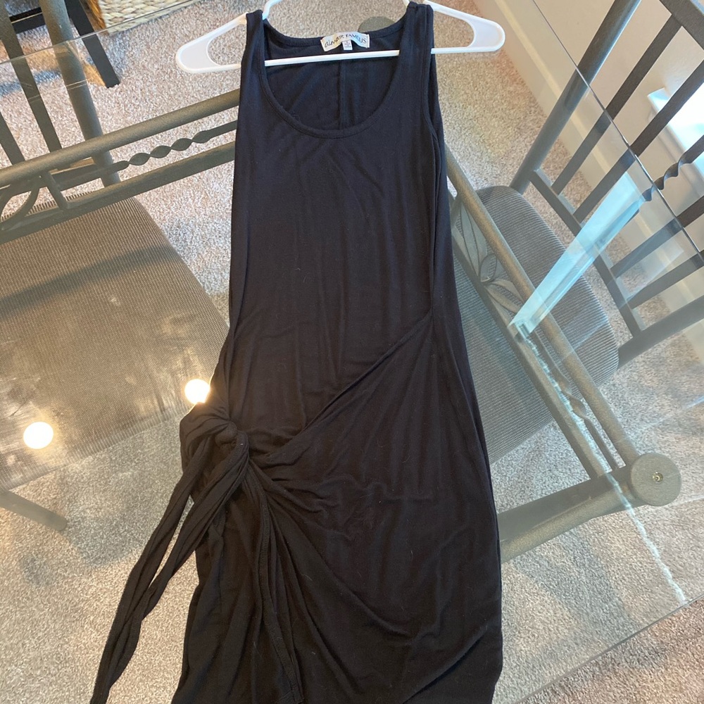 Black dress with tie